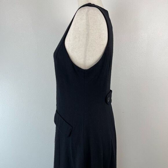 Vintage Clues Collection Wool Sleeveless Button Down Midi Dress Size 4P EUC - Picture 4 of 7